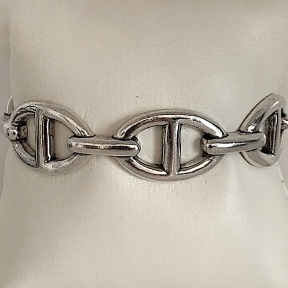 Silver Mariner Bangle Cuff Bracelet Set Small Marner Lg Mariner - Picture 6 of 8